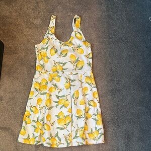 H&M Lemon Print Sleeveless Dress